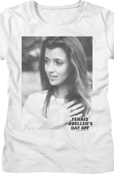 Womens Black And White Sloan Peterson Ferris Bueller's Day Off Shirt
