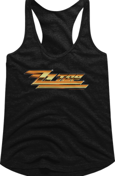 Ladies Classic Logo ZZ Top Racerback Tank Top