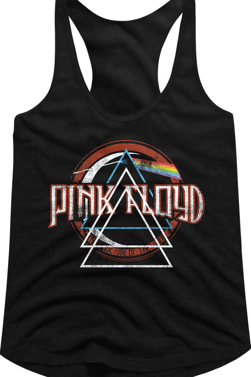 Ladies Dark Side Of The Moon Pink Floyd Racerback Tank Topmain product image