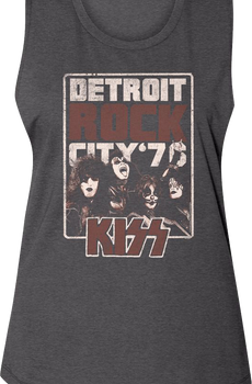 Ladies Detroit Rock City KISS Muscle Tank Top