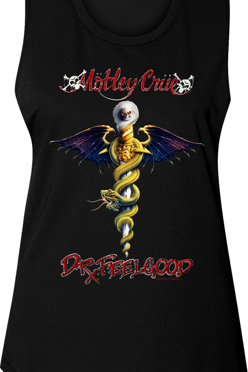 Ladies Dr. Feelgood Album Cover Motley Crue Muscle Tank Topmain product image