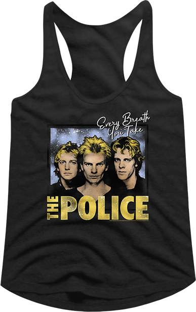 Ladies Every Breath You Take The Police Racerback Tank Topmain product image