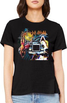 Womens First Four Collage Def Leppard Shirt