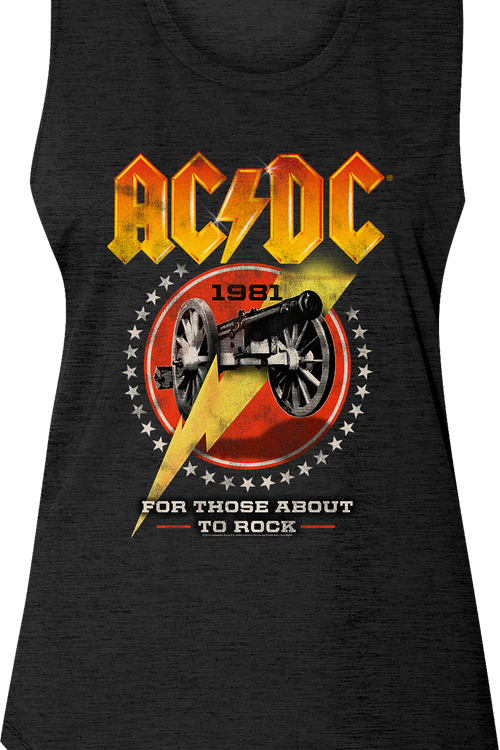 Ladies For Those About To Rock 1981 ACDC Sleeveless Shirtmain product image