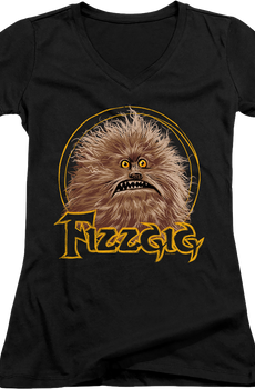 Ladies Friendly Monster Fizzgig Dark Crystal V-Neck Shirt