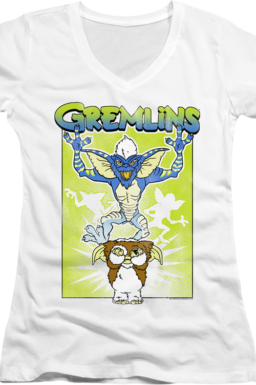 Ladies Gizmo's Nightmare Gremlins V-Neck Shirtmain product image