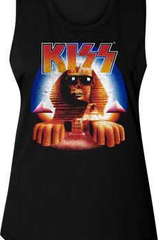 Ladies Hot In The Shade KISS Muscle Tank Top