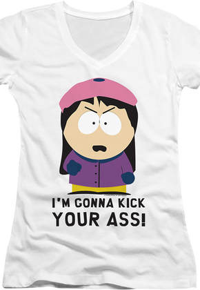 Ladies I'm Gonna Kick Your Ass South Park V-Neck Shirt