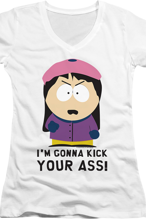 Ladies I'm Gonna Kick Your Ass South Park V-Neck Shirtmain product image