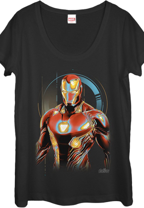 Ladies Iron Man Scoopneck Shirt