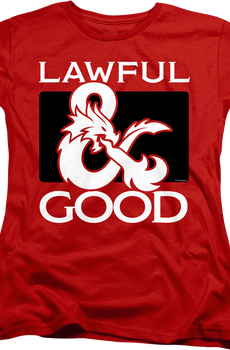 Womens Lawful Good Dungeons & Dragons Shirt