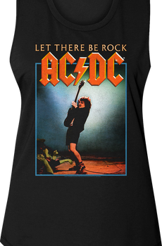 Ladies Let There Be Rock Album Cover ACDC Muscle Tank Top