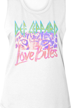 Ladies Love Bites Def Leppard Muscle Tank Top