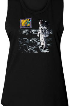 Ladies Moon Landing MTV Muscle Tank Top