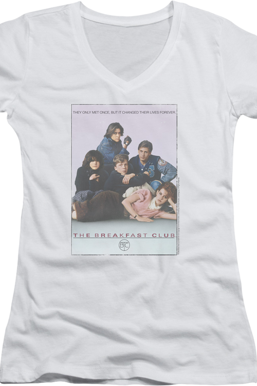 Ladies Movie Poster Breakfast Club V-Neck Shirtmain product image