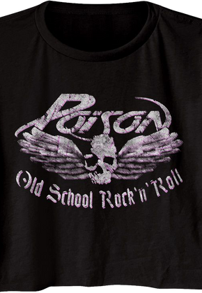 Ladies Old School Rock n Roll Poison Crop Top