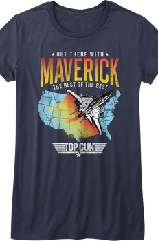Womens Out There With Maverick Top Gun Shirt