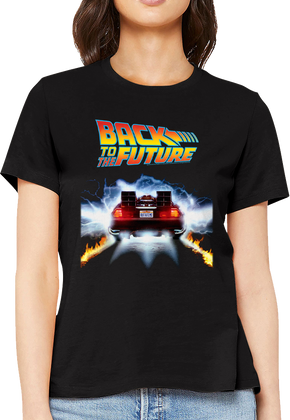 Womens OUTATIME DeLorean Back To The Future Shirt