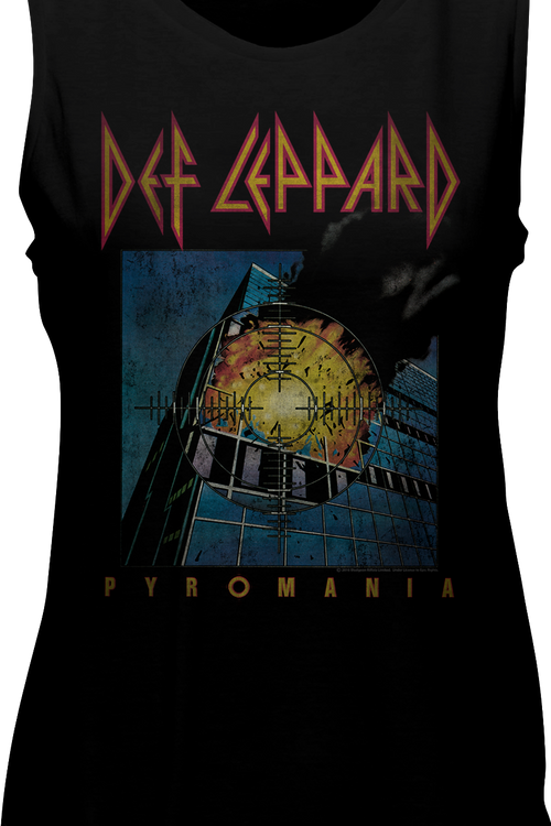 Ladies Pyromania Def Leppard Muscle Tank Topmain product image