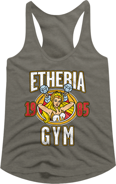 Ladies She-Ra Etheria Gym Masters of the Universe Racerback Tank Topmain product image