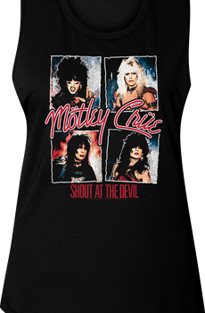 Ladies Shout At The Devil Motley Crue Muscle Tank Top