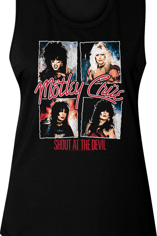 Ladies Shout At The Devil Motley Crue Muscle Tank Topmain product image