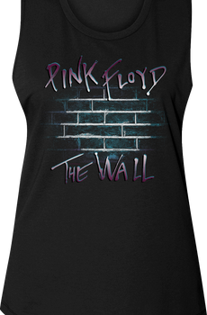 Ladies The Wall Pink Floyd Muscle Tank Top
