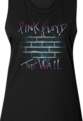 Ladies The Wall Pink Floyd Muscle Tank Top