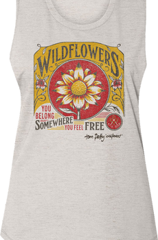 Ladies Wildflowers Tom Petty Sleeveless Shirt