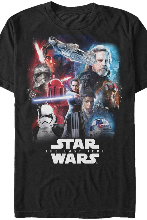 Last Jedi Collage Star Wars T-Shirtmain product image