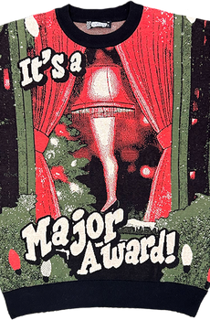 Leg Lamp It's A Major Award Christmas Story Knitted Sweater