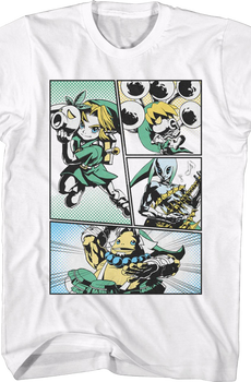 Legend of Zelda Comic Panels Nintendo T-Shirt