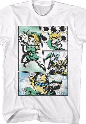 Legend of Zelda Comic Panels Nintendo T-Shirt