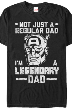 Legendary Dad Captain America T-Shirt