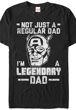 Legendary Dad Captain America T-Shirt