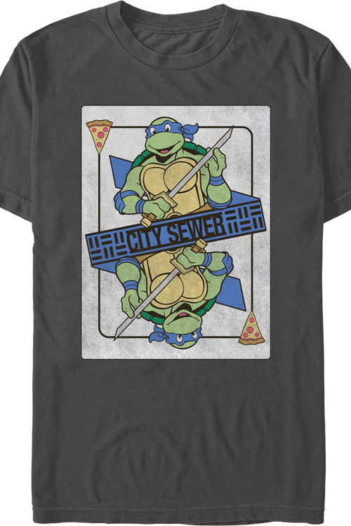 Leonardo Playing Card Teenage Mutant Ninja Turtles T-Shirtmain product image