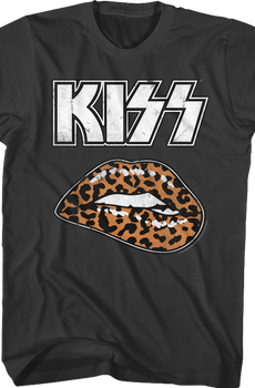 Leopard Lips KISS T-Shirt