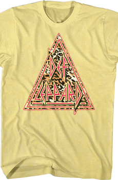 Leopard Print Triangle Def Leppard T-Shirt