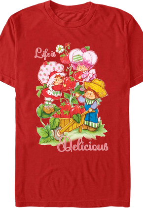 Life Is Delicious Strawberry Shortcake T-Shirt