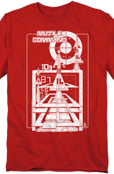 Lift Off Missile Command Atari T-Shirt