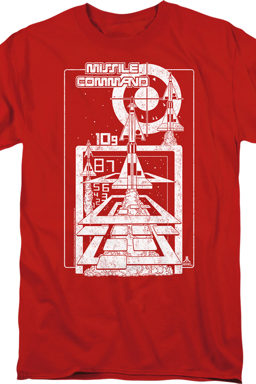 Lift Off Missile Command Atari T-Shirtmain product image