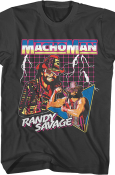 Lightning Collage Macho Man Randy Savage T-Shirt