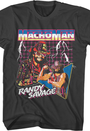 Lightning Collage Macho Man Randy Savage T-Shirt