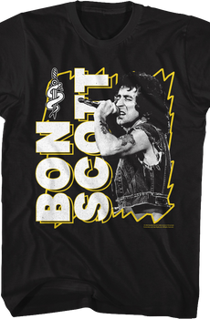 Lightning Frame Bon Scott T-Shirt