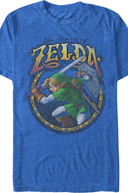 Link Action Pose Legend of Zelda T-Shirtmain product image