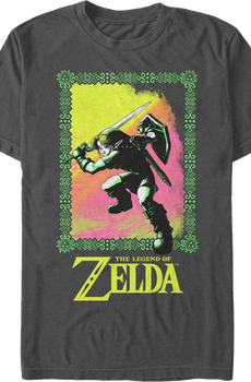 Link Hylian Action Pose Legend of Zelda Nintendo T-Shirt