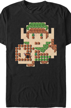 Link Overworld Map Legend of Zelda T-Shirt