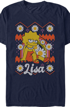 Lisa Faux Floral Sweater Simpsons T-Shirt