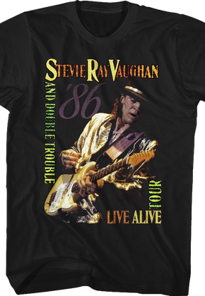 Live Alive Tour Stevie Ray Vaughan T-Shirt
