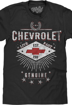 Live Fast Chevrolet T-Shirt